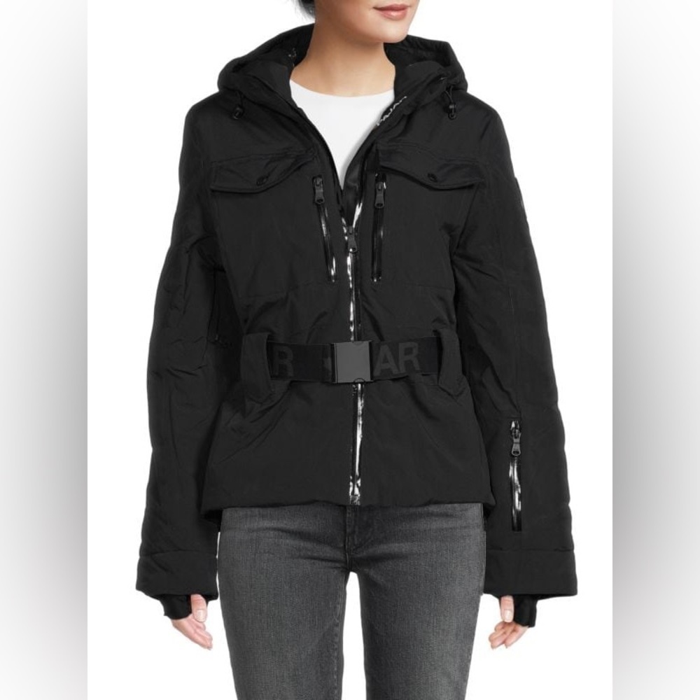 Pajar Belted Ski Jacket with Fixed Hood